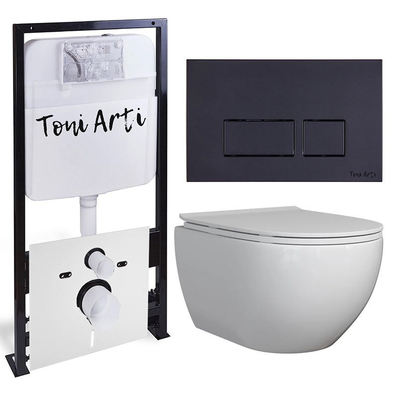 Комплект TONI ARTI TA-01 + Baglio с сиденьем с микролифтом, с клавишей Noche TA-0044 фото2