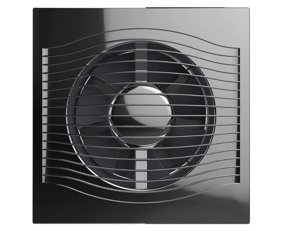 Вентилятор вытяжной DICITI Slim 4C Chrome обратный клапан фото2