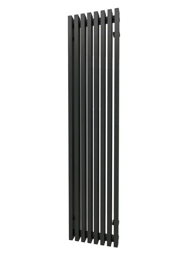 Радиатор стальной вертик. TONI ARTI Noche 4 секции, ниж. правое подключ. 184/1750, 0.96 кВт, черный фото2