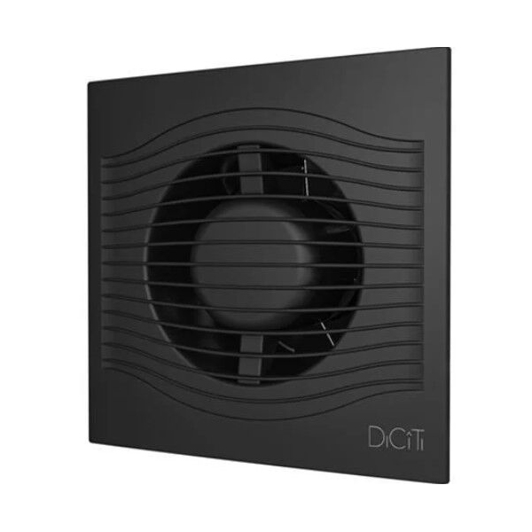 Вентилятор вытяжной DICITI Slim 4C Matt Black обратный клапан фото3