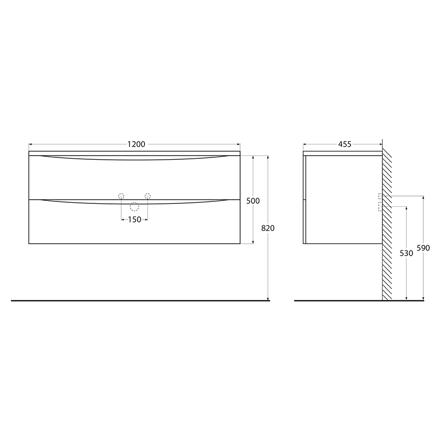 Комплект мебели с раковиной belbagno lavanderia 120 bianco lucido