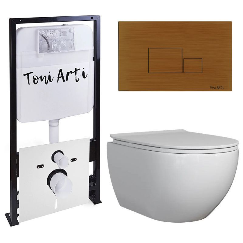 Комплект TONI ARTI TA-01 + Baglio с сиденьем с микролифтом, с клавишей Tocco TA-0066 фото2