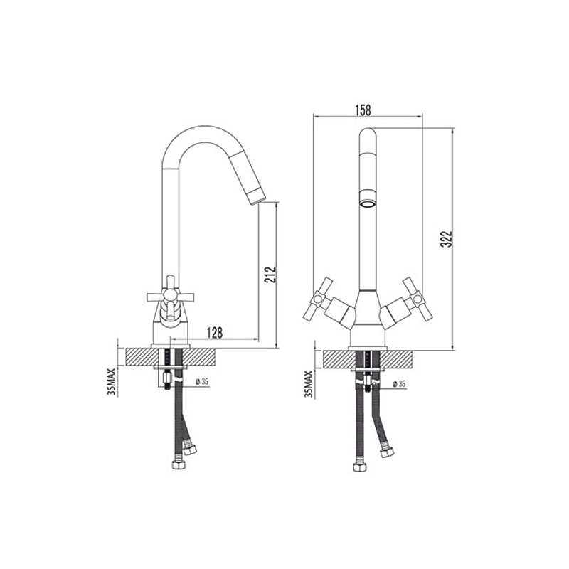 Lemark lm6040c смеситель для кухни