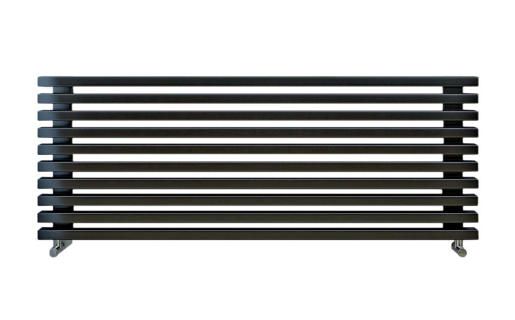 Радиатор стальной LOTEN Grey Z 8 секций, бок. подключ. 1500/380, 1.604 кВт, черный фото2