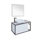 Комплект мебели AQUANET Nova Lite Loft 90 L белый глянец