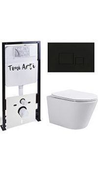 Комплект TONI ARTI TA-01 + Forli с сиденьем с микролифтом, с клавишей Tocco TA-0064