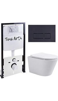 Комплект TONI ARTI TA-01 + Forli с сиденьем с микролифтом, с клавишей Noche TA-0044