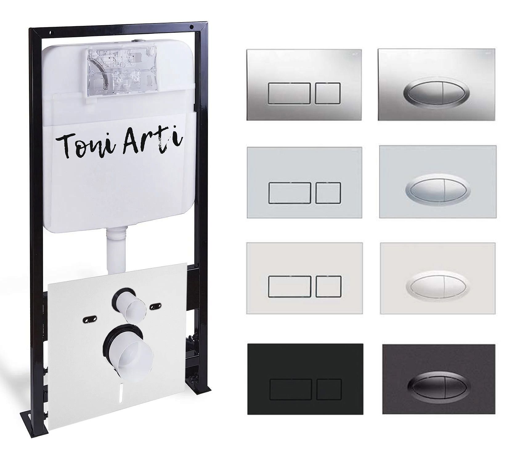 Инсталляция для унитазов TONI ARTI TA-01 с клавишей на выбор фото2