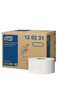Tork туалетная бумага в мини рулонах 120231, в коробке 12 рулонов