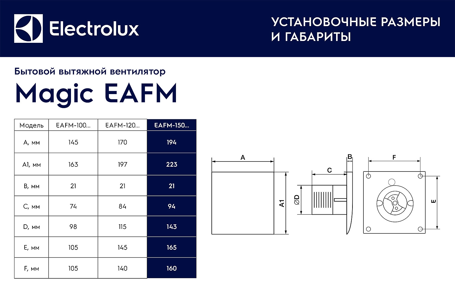 Вентилятор вытяжной ELECTROLUX Magic EAFM-120 обратный клапан фото7