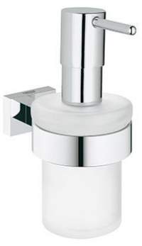 Дозатор жидкого мыла GROHE Essentials Cube 40756001 с держателем